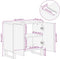 vidaXL - Wastafelkast - 62x33x58 - cm - massief - mangohout - zwart