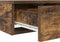 vidaXL - Lade - voor - Bed - in - Gerookt - Eiken - 160x36,5x16,5 - cm - Van - Engineered - Hout
