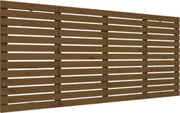 vidaXL - Hoofdbord - wandmontage - 206x3x91,5 - cm - grenenhout - honingbruin