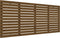 vidaXL - Hoofdbord - wandmontage - 206x3x91,5 - cm - grenenhout - honingbruin