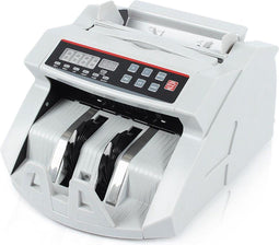 Merkloos Geldtelmachine - Biljettelmachine - 1000 biljetten/minuut - 3-voudig valsgelddetectie - Grijs