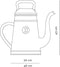 Xala Koffiepot Gieter Lungo - wit