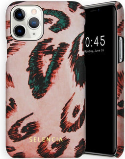 Selencia Hoesje Geschikt voor iPhone 11 Pro Hoesje - Selencia Maya Fashion Backcover - roze
