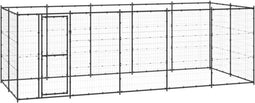 vidaXL - Hondenkennel - 12,1 - m² - staal