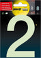 Pickup Glow in the dark Huisnummer 2 - 10 cm
