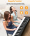 OYAYO Digitale Piano met 88 Toetsen - Halfgewogen - Inclusief Dubbele X-standaard en Sustain-pedaal