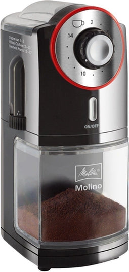 Melitta Molino - Elektrische koffiemolen - 17 maalinstellingen - 200 g bonenreservoir