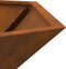 vidaXL - Vuurplaats - Hexagonaal - 100x100x28 - cm - Weerbestendig - Staal