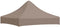 vidaXL - Partytentdak 270 g/m² - 2x2 m UV- en waterbestendig - taupe