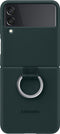 Samsung Galaxy Z Flip3 5G - Siliconen Hoesje met Ring - Groen