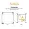 SMUG Felt Catchall Storage Tray Boxes (set of 2)