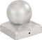 vidaXL - Paalkappen - 6 - st - bol - 71x71 - mm - gegalvaniseerd - metaal