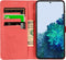 iMoshion Hoesje Geschikt voor Samsung Galaxy S21 Hoesje Met Pasjeshouder - iMoshion Mandala Bookcase - Rood
