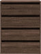 vidaXL - Ladekast - 60x41x76 - cm - bewerkt - hout - bruin - eikenkleurig