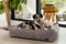 Designed by Lotte Ribbed - Hondenmand - Premium ribstof - Bruin - 95x80x23 cm