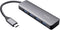 Trust 23328 - USB-C naar USB-A Hub - 4 poorten 5 Gbps - Grijs