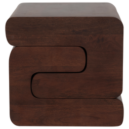 Urban Nature Culture Lugn - Bijzettafel - Mango hout - Walnootkleur 39.5 * 38 * 38 CM