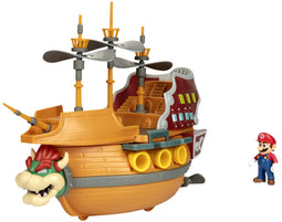 Jakks Pacific Super Mario Deluxe - Bowsers doomschip met figuur - 6 cm