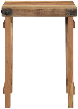 vidaXL - Eettafel - 55x60x76 - cm - Massief - Gerecycled - Hout
