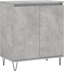 vidaXL - Dressoir - 60x35x70 - cm - bewerkt - hout - betongrijs