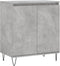 vidaXL - Dressoir - 60x35x70 - cm - bewerkt - hout - betongrijs