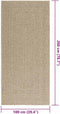 vidaXL - Vloerkleed - ZIZUR - beige - binnen - en - buiten - 100x200 - cm - jute - look