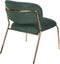 ANLI STYLE LOUNGE CHAIR JOLIEN GOLD/DARK GREEN