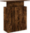 vidaXL - Receptiebalie - 100x40x104 - cm - bewerkt - hout - gerookt - eikenkleurig