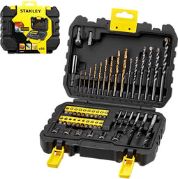 Stanley STA88546-XJ - 50-delige borenset en schroefbits - Titanium en chroom-vanadium (50 stuks)