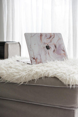 Lunso Geschikt voor MacBook Pro 16 inch (2019) cover hoes - case - Marble Vera