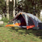 vidaXL - Tent - 4-persoons - waterdicht - grijs - en - oranje