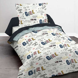 TODAY Kids First 1.11 Kinderbedset - 1 persoon - Dekbedovertrek 140 x 200 en 1 kussensloop 63 x 6...