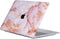 Lunso Geschikt voor MacBook Pro 13 inch (2016-2019) cover hoes - case - Marble Finley
