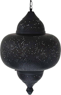 Safaary - Oosterse Hanglamp Wasima Zwart Goud Ø 42 x 62cm