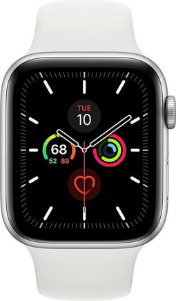 Apple Watch Series 5 refurbished door Renewd - A Grade (zo goed als nieuw) - 44mm - Zilver/Wit