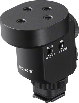 Sony ECM-M1 - Microfoon voor digitale camera - Shotgun Omnidirectioneel - Zwart