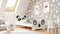 Kinderbed - panda thema - 140x70cm - met matras