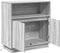 vidaXL - Dressoir - met - LED - Verlichting - Grijs - Sonoma - 71x34,5x75 - cm