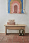 OYOY Living Design Follow The Rainbow - Regenboog Wandkleed - Decoratie Kinderkamer - Kraam cadeau - Chocoladebruin - Blue