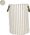 OYOY Raita wasmand/Laundry basket met strepen L - Green/Off White