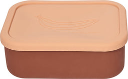 OYOY Yummy Brooddoos/Lunch box met indeling L - Powder/Sienna