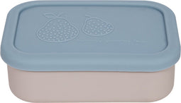OYOY Yummy Brooddoos/Lunch box met indeling S - Blue/Clay