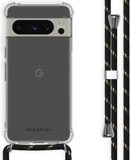 iMoshion Hoesje Geschikt voor Google Pixel 8 Pro Hoesje Met Koord - iMoshion Backcover met koord - Zwart