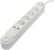 Power Socket - 5 Sockets with Switch Chacon White