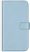 Selencia Galaxy S10 - Echt Lederen Bookcase - 3 Pashouders - Lichtblauw