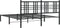 vidaXL - Bedframe - met - hoofdbord - metaal - zwart - 150x200 - cm