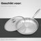 Savoré Kitchen Pannendeksel Set 3-delig - Deksel Ø 20 24 28 cm - Gehard glas RVS