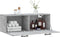 vidaXL - Wandkast - 100x36,5x35 - cm - bewerkt - hout - betongrijs