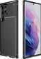 iMoshion Hoesje Geschikt voor Samsung Galaxy S22 Ultra Hoesje Siliconen - iMoshion Carbon Softcase Backcover - Zwart