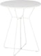 Mica Decorations Grasse Tuintafel - H70 x Ø60 cm - Metaal - Wit